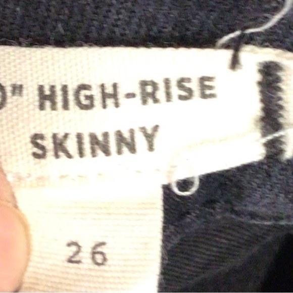 MADEWELL jeans women 26 black high rise - Picture 5 of 7